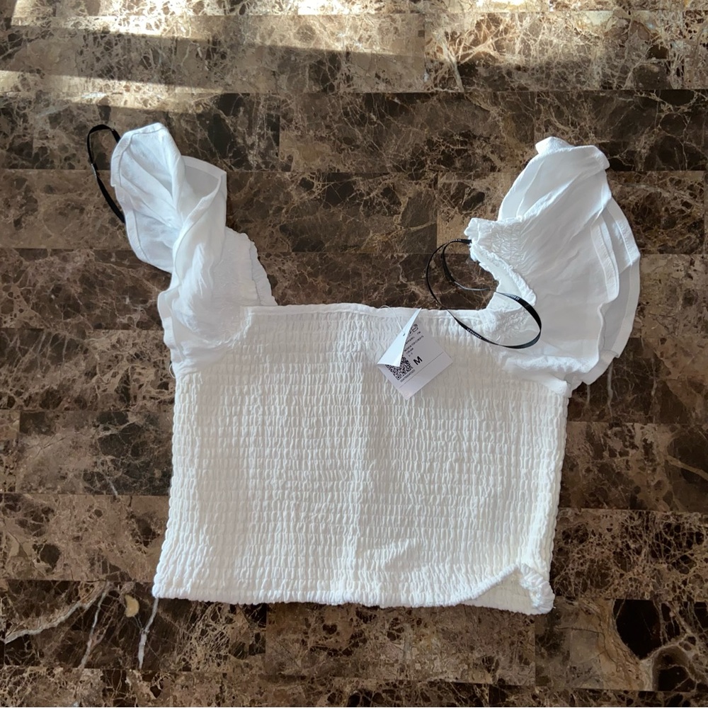 Women’s White Off the Shoulder Top